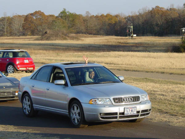 1T42T's wife, Atsuko in their Audi S4